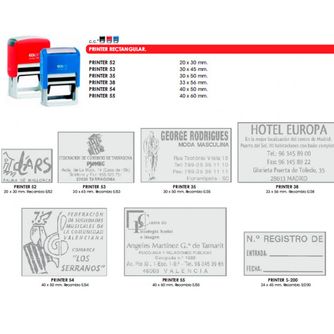 Bernáldez Sellos De Caucho sello Printer rectangular