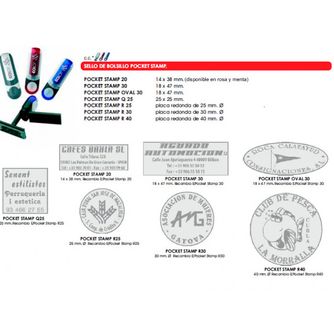 Bernáldez Sellos De Caucho sello de bolsillo pocket stamp